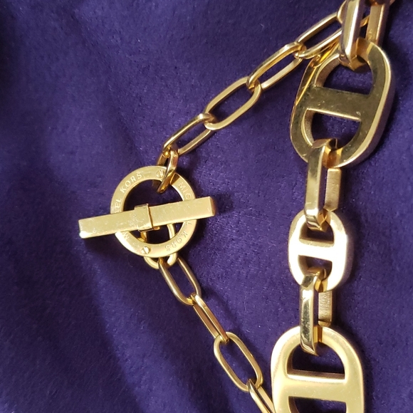 Michael Kors Jewelry - Michael Kors Long Gold Tone Wrappable Necklace